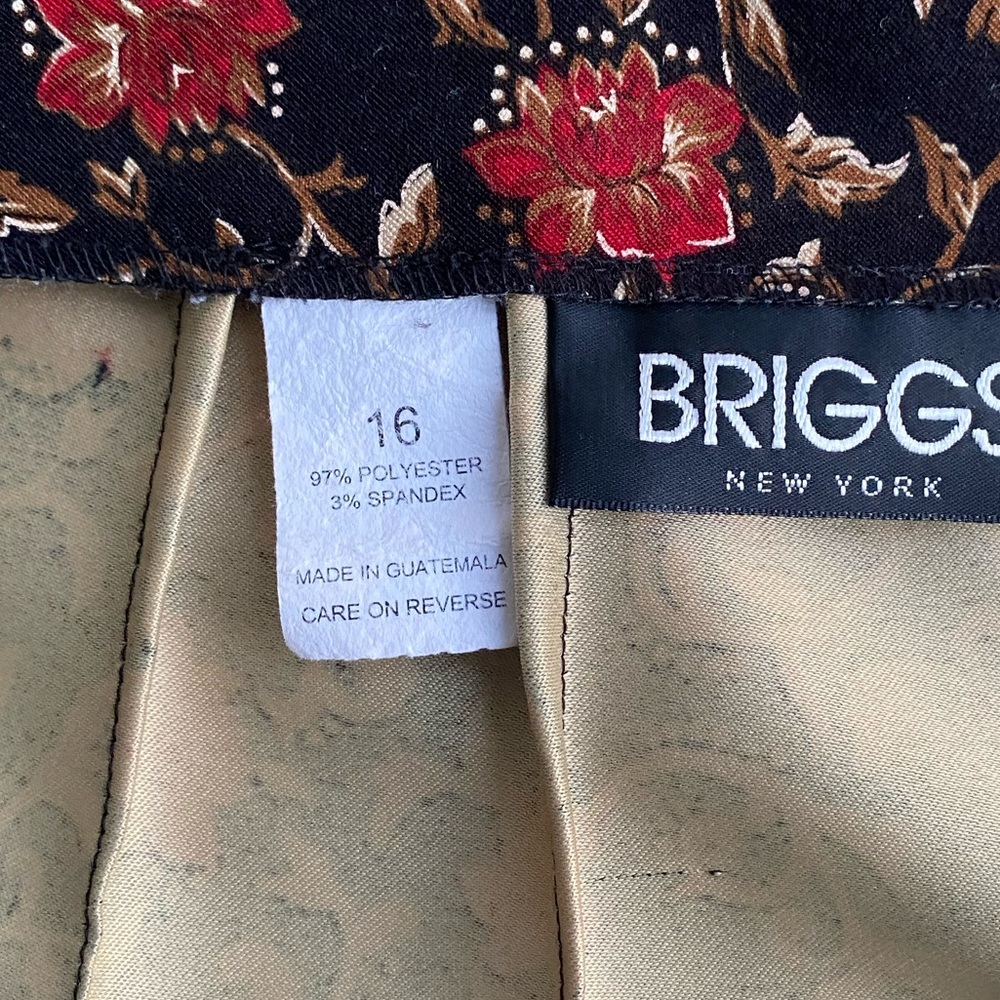 Briggs New York Women's A-Line Midi Skirt With Slit Size 16 - Picture 11 of 16